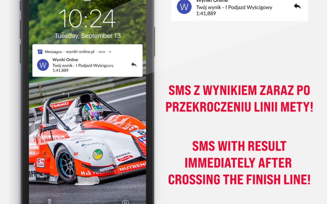 SMS with results for Competitors